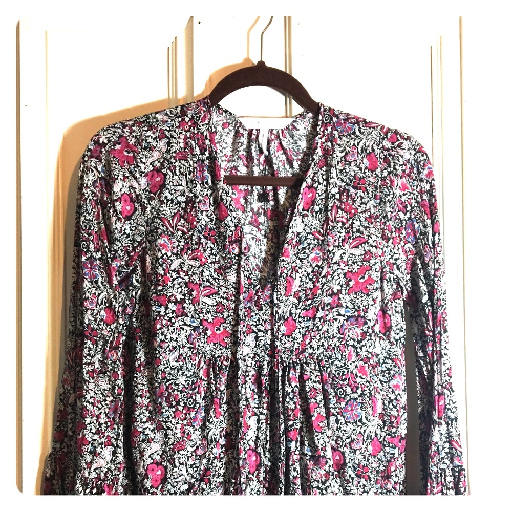 BCBGeneration Floral Long Sleeved Shirt